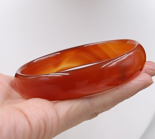 Bracciale giada naturale rossa - bracciale,
